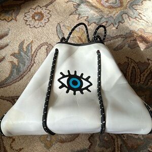 Dallas Hill Large water resistant Neoprene Eye bag/tote/purse. Small purse too!